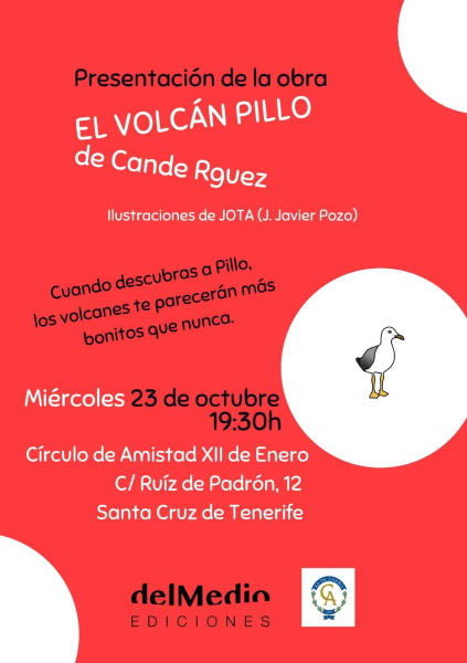 Presentación del libro infantil El Volcán Pillo de Cande Rguez en el Circulo XII de Tenerife